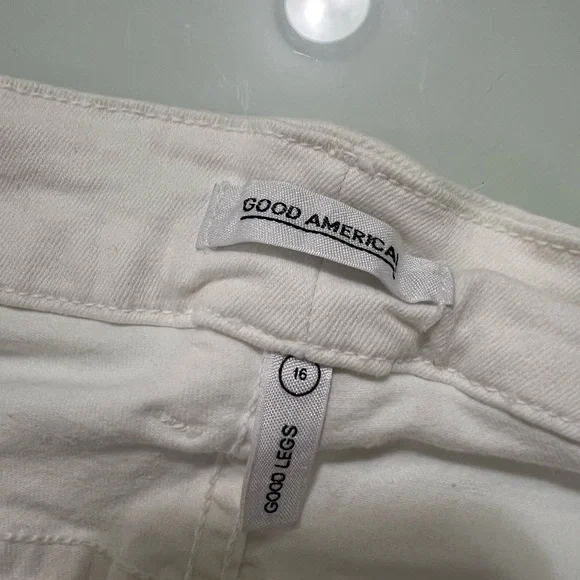 Good American White Distressed Good Legs Jeans Size 16 US - Picture 5 of 6